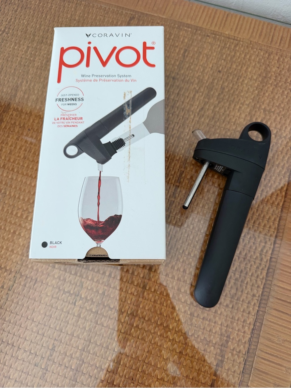 Coravin Pivot Wine Preservation System - Black